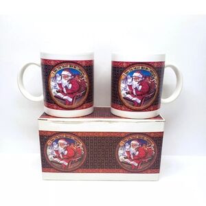 2 Darlington Farms Santa Night Before Christmas Mugs In Original Box